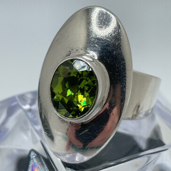 Sterling & Tourmaline Ring - Picture 5 of 7